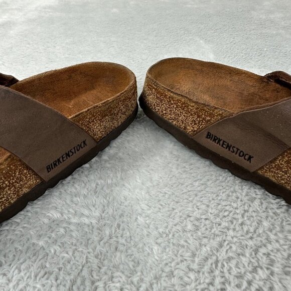 Birkenstock Miyari Brown Leather Sandals Women’s Size 37 EU - Picture 4 of 12